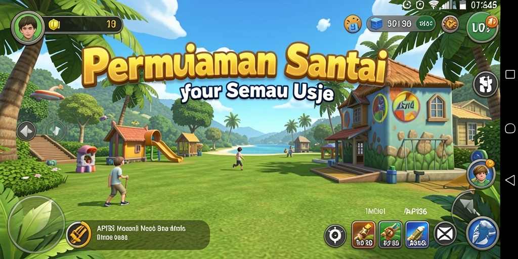 Tangkapan layar menunjukkan momen seru dalam permainan Casual API36.