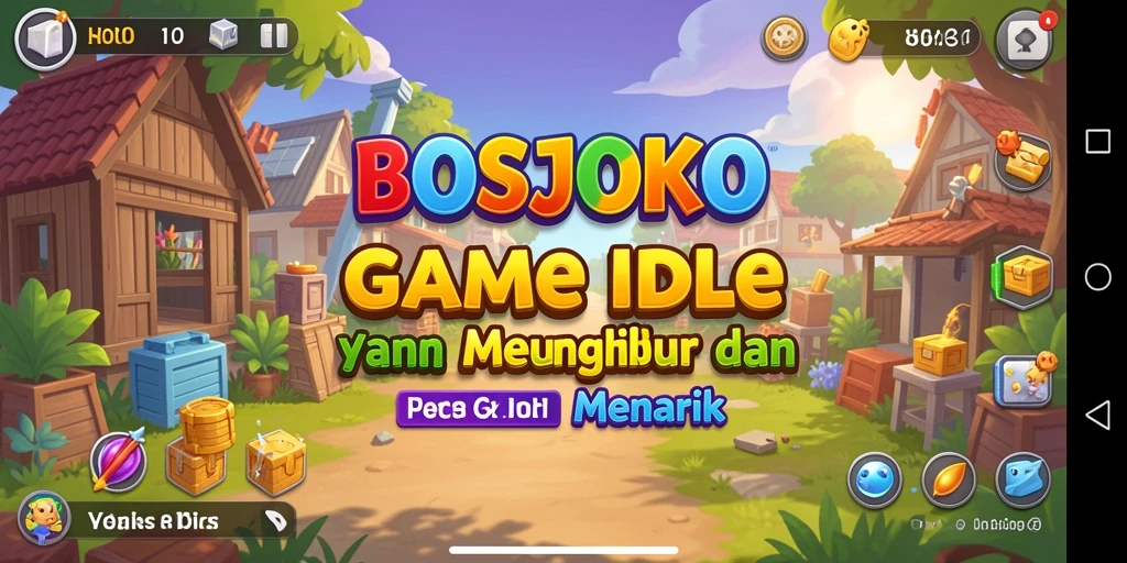 Gameplay BOSJOKO yang santai dan menghibur.