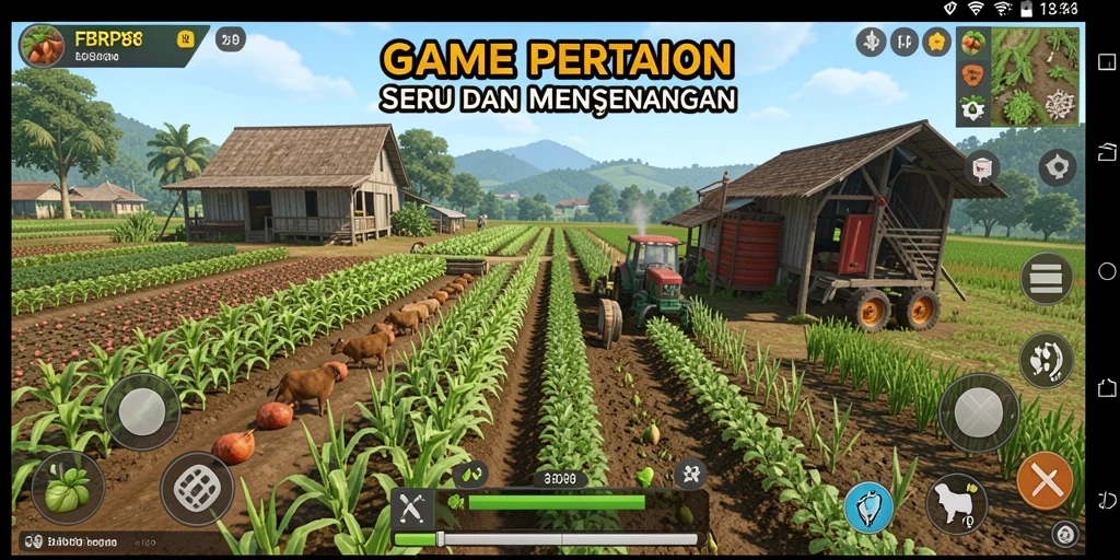 Gameplay menarik FBRP88 yang menampilkan aktivitas pertanian.