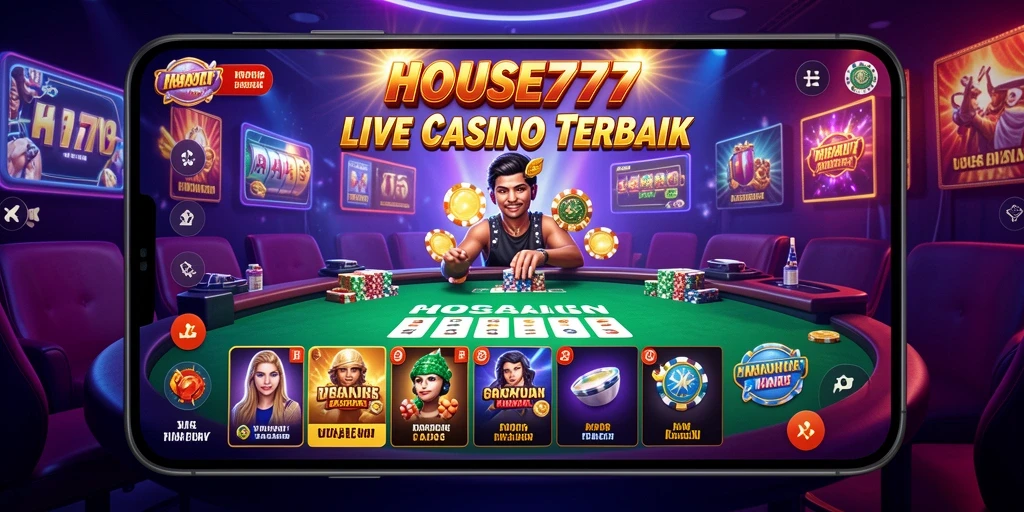 Gameplay mendebarkan di aplikasi Live Casino HOUSE777