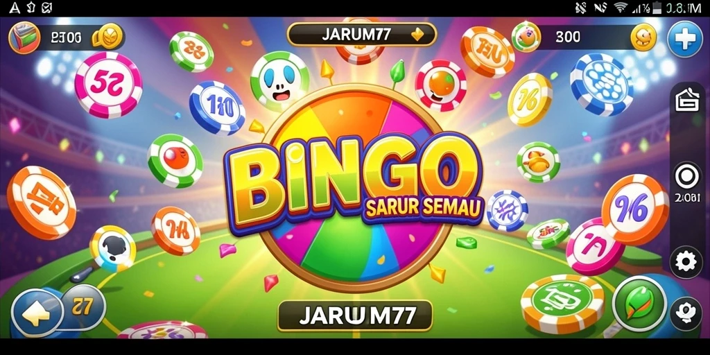 Tampilan gameplay seru dalam aplikasi Bingo JARUM77.