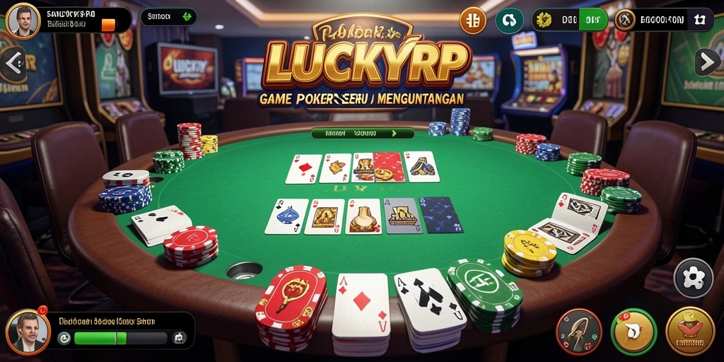 Tampilan gameplay seru dalam LUCKYRP, aksi Poker yang menegangkan.