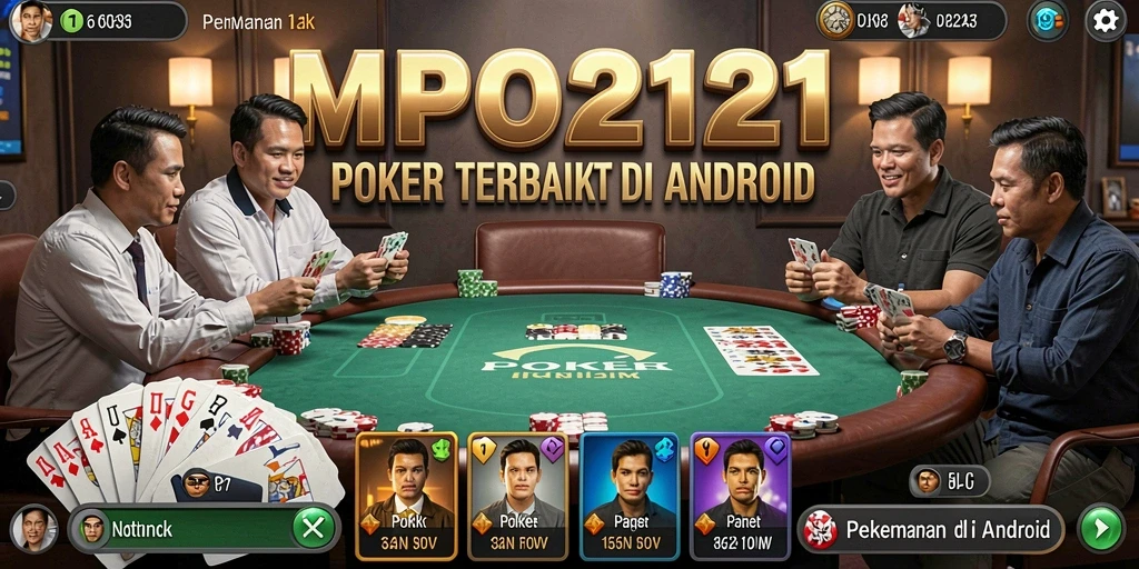 Screenshot MPO2121 menampilkan aksi seru bermain Poker langsung.