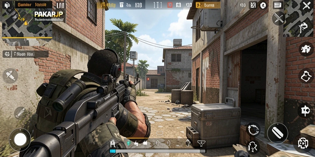 Tampilan gameplay penuh aksi dalam PAKARJP, memukau dan mendebarkan.