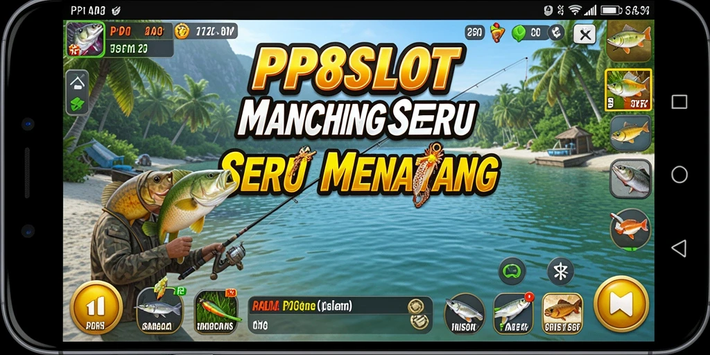Screenshot menampilkan gameplay memancing yang mendebarkan di PP8SLOT.